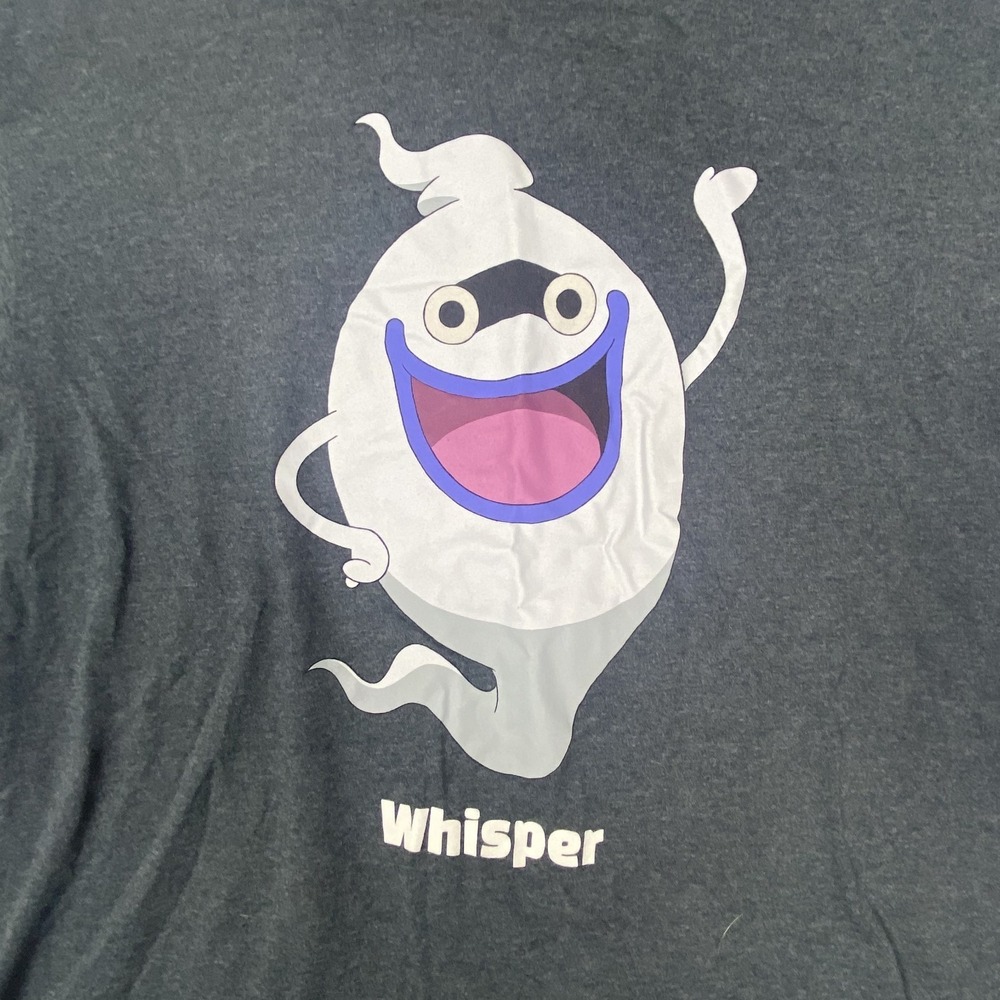 Gildan Whisper Yo Kai Nintendo Watch T Shirt Mens XL Heather Gray Cotton - Picture 2 of 15